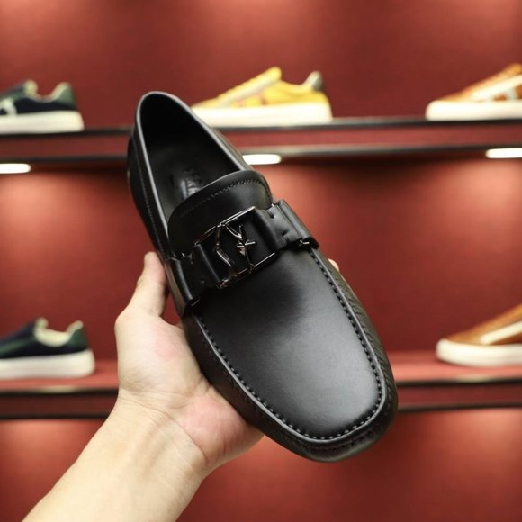 NEW Authentic Salvatore Ferragamo Peter SF Logo Black Leather Driving Loafers main image 10